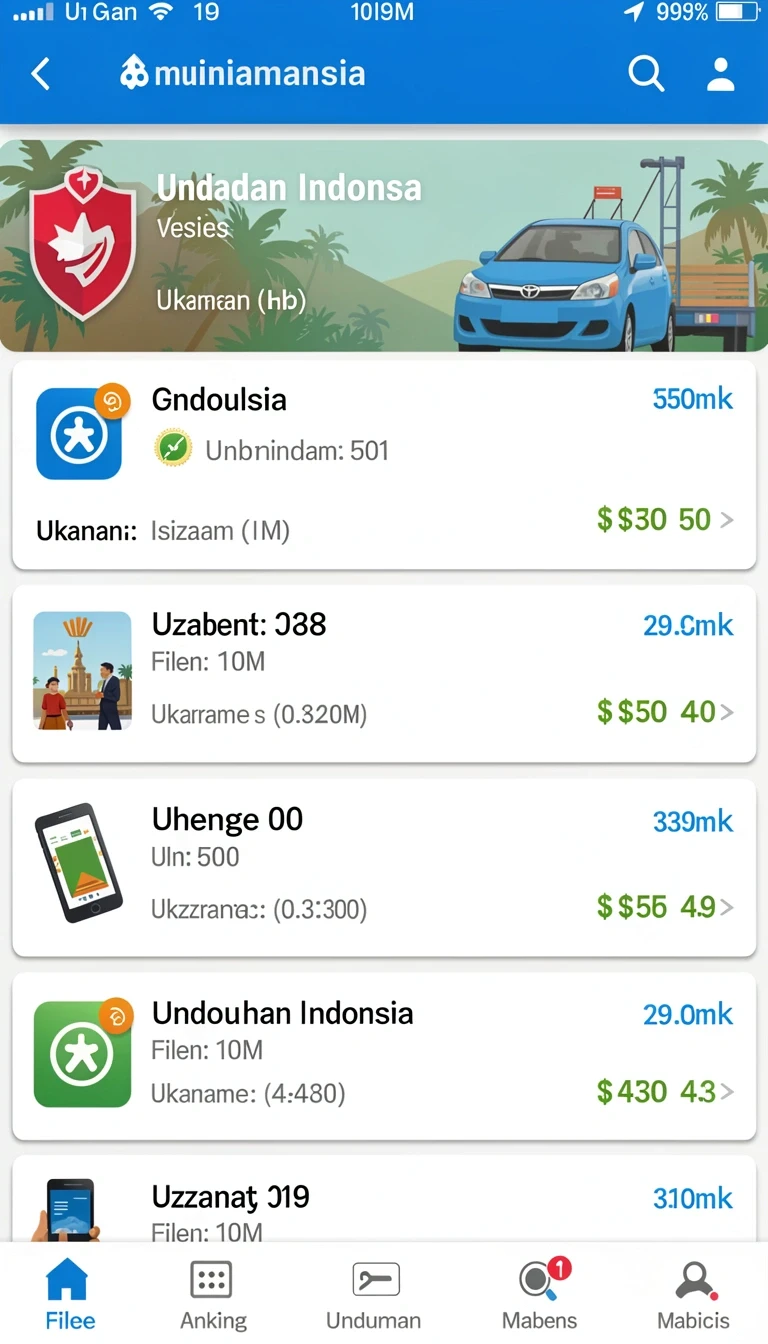 987up - Tampilan antarmuka yang menarik dan mudah digunakan.