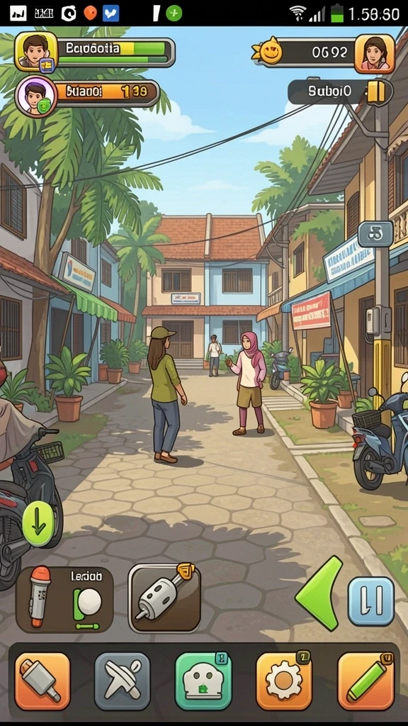 ri771 - Tangkapan layar menampilkan karakter utama dalam pertempuran epik.