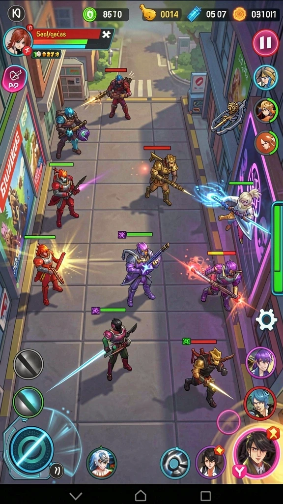v07 - Karakter gamer dengan kostum unik dalam V07.